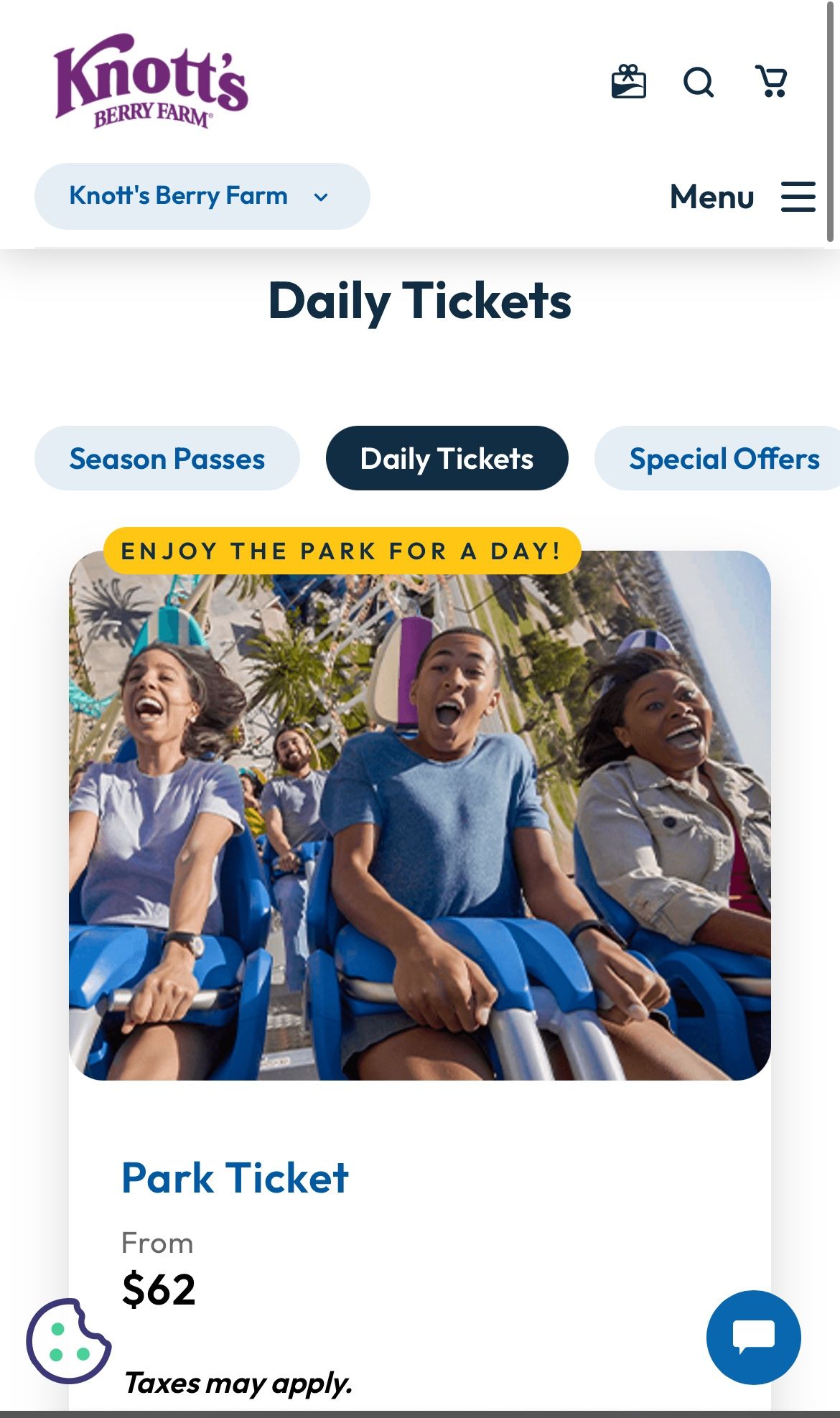 Knotts Berry Farm Ticket