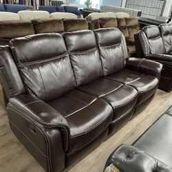 MANUAL RECLINING SOFA & LOVESEAT LIVING ROOM SET ON SALE JUEGO DE SALA SOFA Y BUTACA EN VENTA OFFER ENDS 11/25!!!****