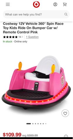 kids ride on bumper car