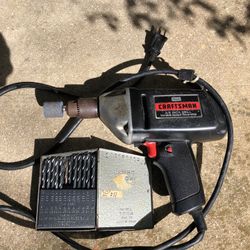 OMG Wow Deal! Sears Craftsman 3/8” Variable Speed Reversible Drill w/ Bit Case