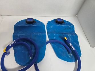 CamelBak Hydration Reservoir Lot of 2 Blue Bladders Tubes Bite Valves