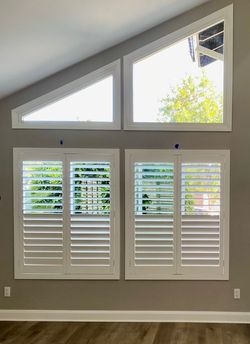 Interior Wood Shutters- Custom, Plantation, Professional Installation, Licensed Company, Window Treatments & Coverings, Persianas De Madera, Espanol
