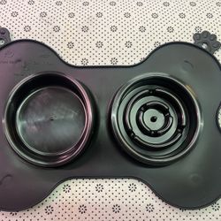 Double Pet Bowl Slow Feed Food Water Dish Feeding Station - Removable Bowls