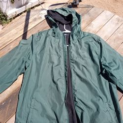 O'Neal Green Windbreaker Jacket Size: M