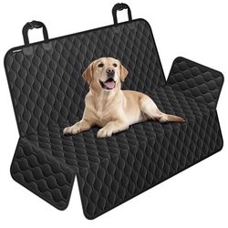 URPOWER Dog Car Seat Cover for Back Seat - Waterproof Non-Slip Car Seat Protector for Dogs Pet, Scratchproof Back Bench Seat Covers for Cars SUVs Truc