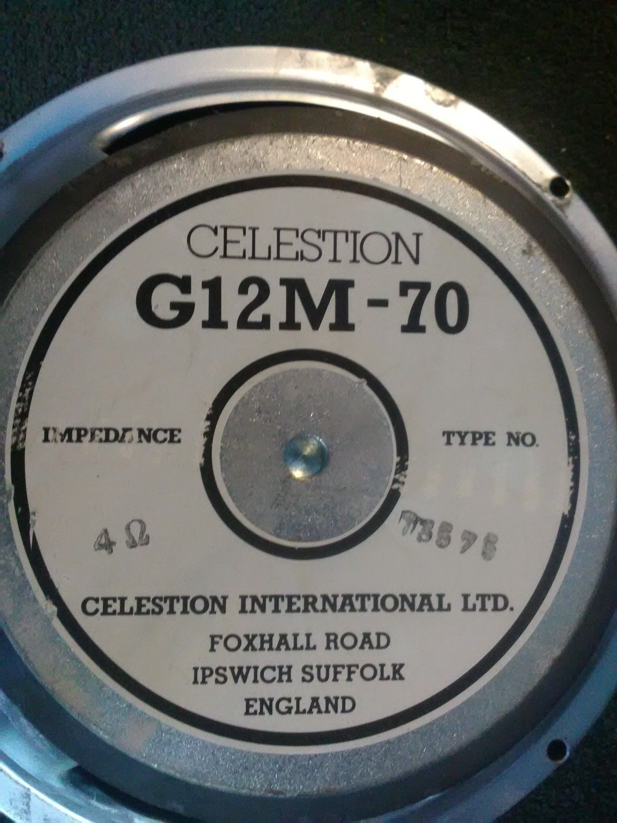 Celestion G12M-70 guitar speaker 4 ohms