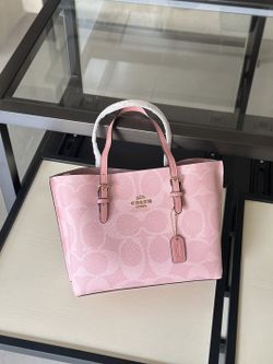 Pink tote bag