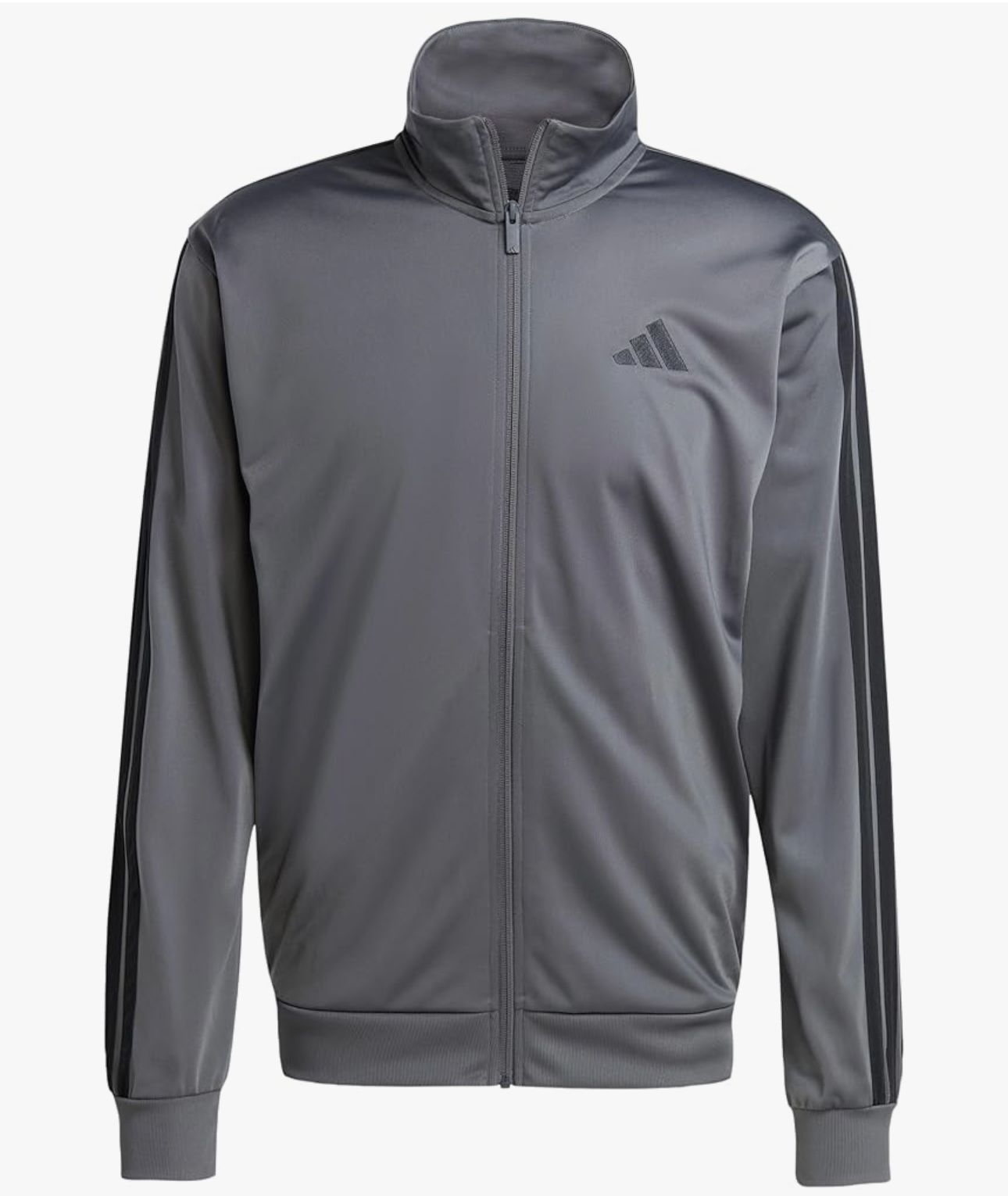 NEW Adidas Track Jackets Men’s ALL SIZES Gray & Black Sweatshirt Soccer