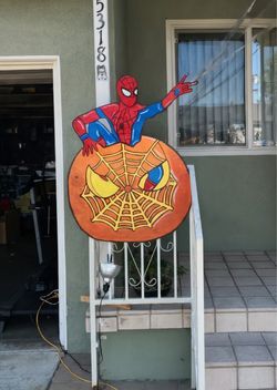 Halloween Spiderman Yard Decoration