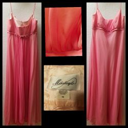 David's bridal Coral Bridesmaid dress
