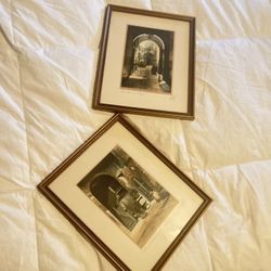 Vintage Artwork Set Of 2