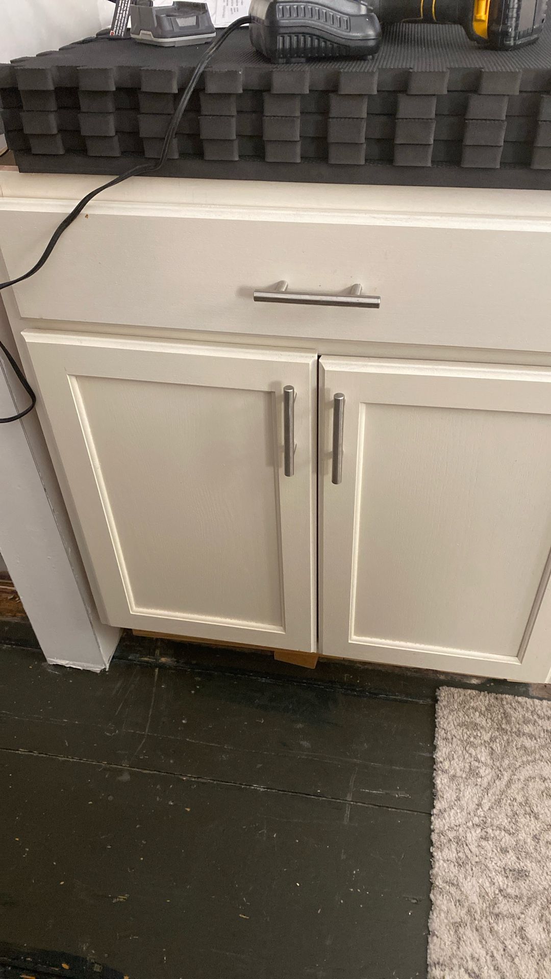 2 Cabinets Used For Kitchen Island
