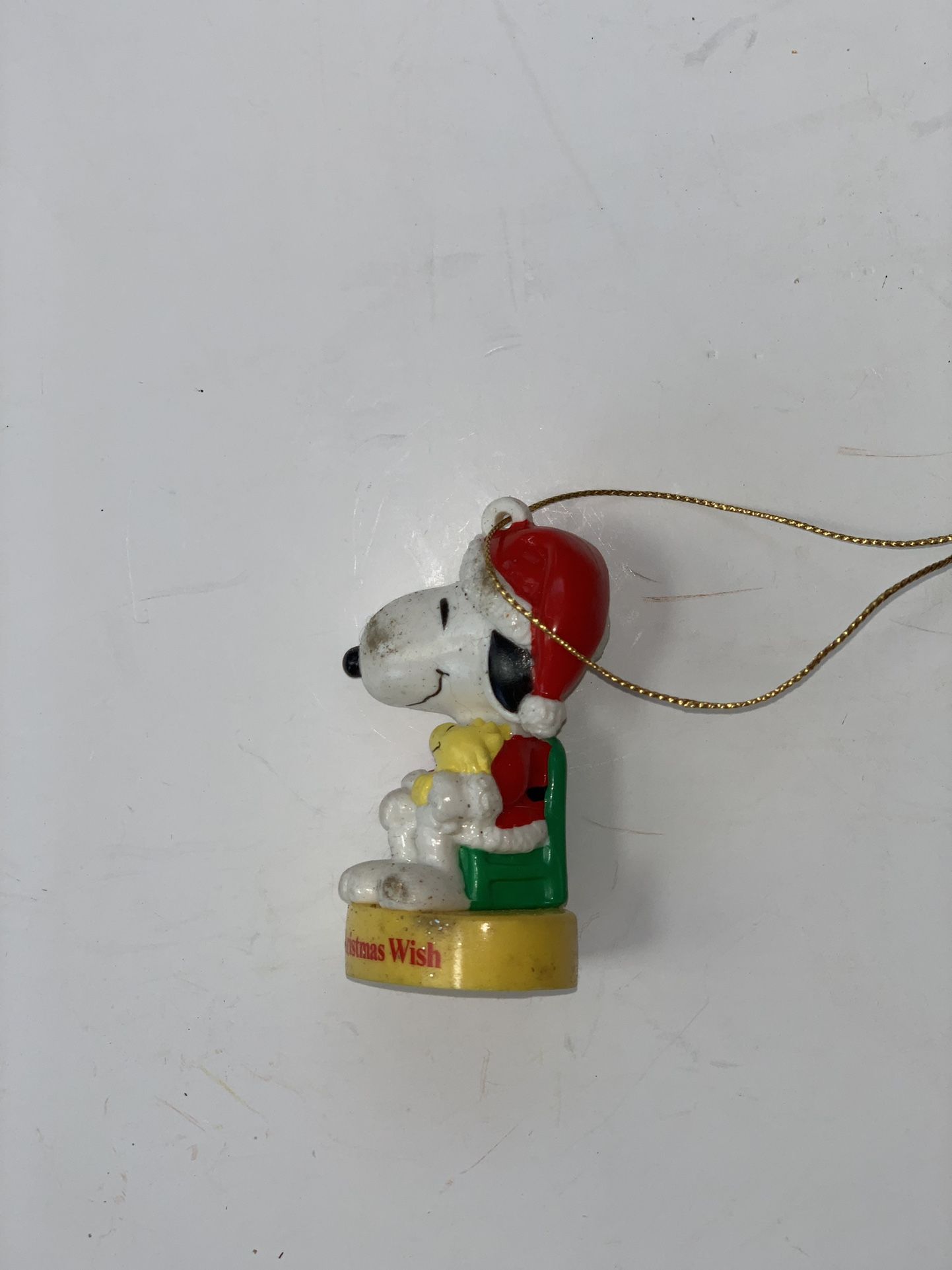 Disney Christmas Ornament Snoopy with Tweety Bird "Christmas Wish"