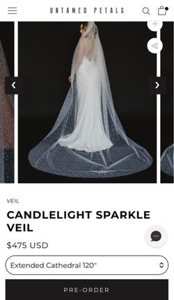 New Candlelight Sparkle Veil