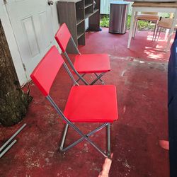 Foldable Red Chair