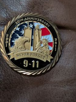 9/11   10. Year challenge coin w bag