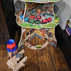 Wooden Tower Train Track