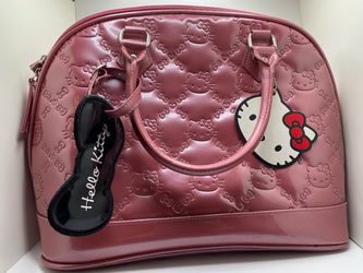 (RARE) Loungefly Hello Kitty pink embossed purse and Wallet Bundle
