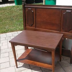 Twin head Board and side table.