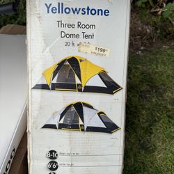 New In Box 10x20 3 Room Dome Tent For 8-10 People