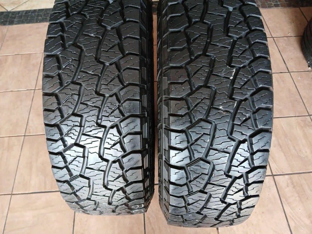 ONLY TOW USED 265/70/17 HANKOOK DYNAPRO A/T M