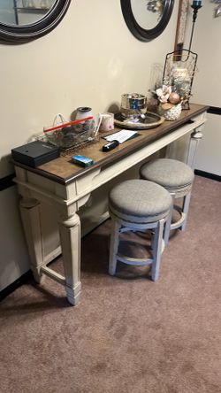 Stools and couch table