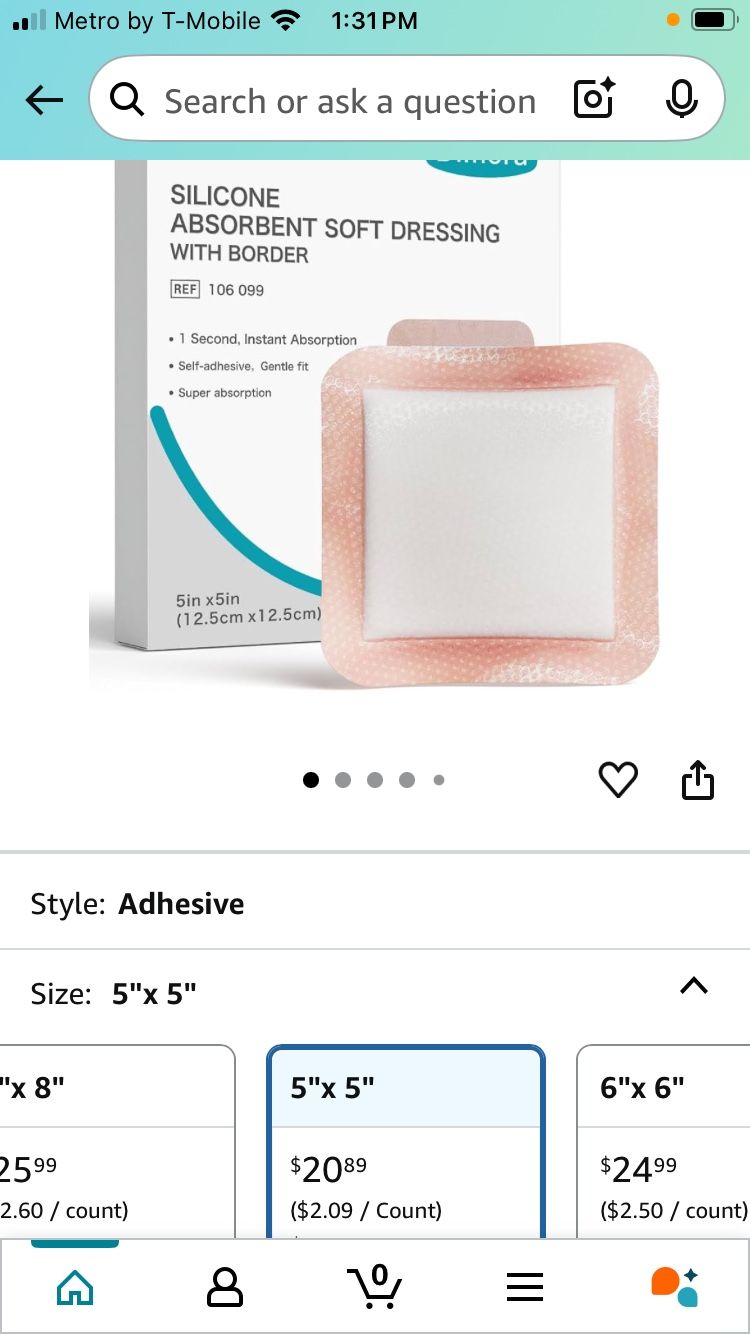Silicone soft dressing, 2 boxes+4 extra all$20
