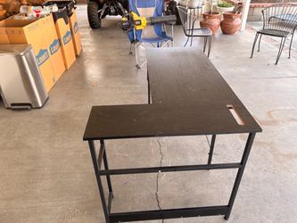 55 in l shape gaming desk