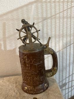 Disneyland Pirates of the Caribbean 50th Anniversary Plastic Stein NEW