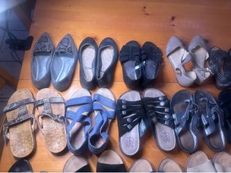 Women's Summer Shoe Lot (17 Pairs) - Size 5 & 5.5 - Sole Society, Vionic, Jellypop