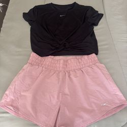 Nike Shirt And Nike Shorts 