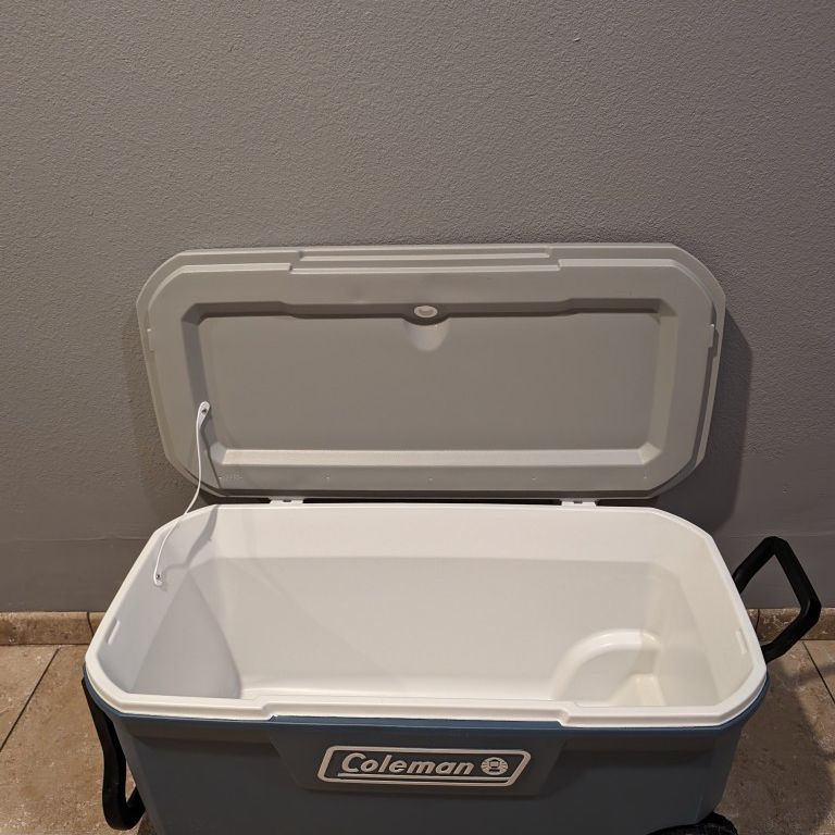 Brand New Coleman With Wheels 100qt Cooler 
