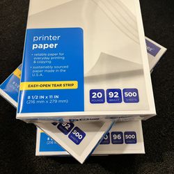 Caliber Copy Printer Paper/ 3 Reams (New)***