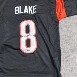 Jeff Blake Signed Autograph Custom Jersey-Beckett Coa-Cincinnati Bengals
