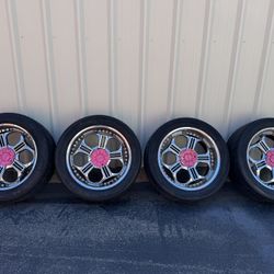 22"Rims 6lug universals 6x139.7 is one pattern 2 tires good 2 are trash 
