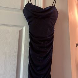 Royal Blue/Black party Dress