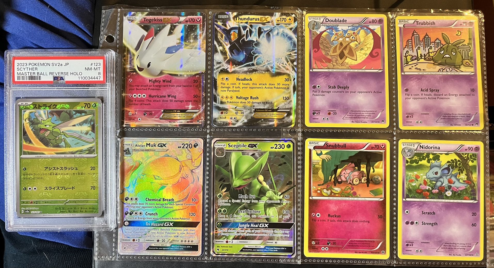 32 Pokemon Cards & PSA Graded Slab Scyther Master Ball Jp