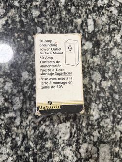 Leviton 50 Amp Grounding Power Outlet Surface Mount