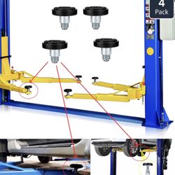 4pc 35mm Car Lift Pad Rubber Tray Heightening Feet Plus High Leg Pads Shaft Diameter