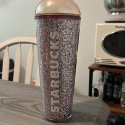 Starbucks pink glitter cup