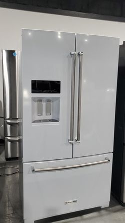 KitchenAid 3 Door White Refrigerator Fridge
