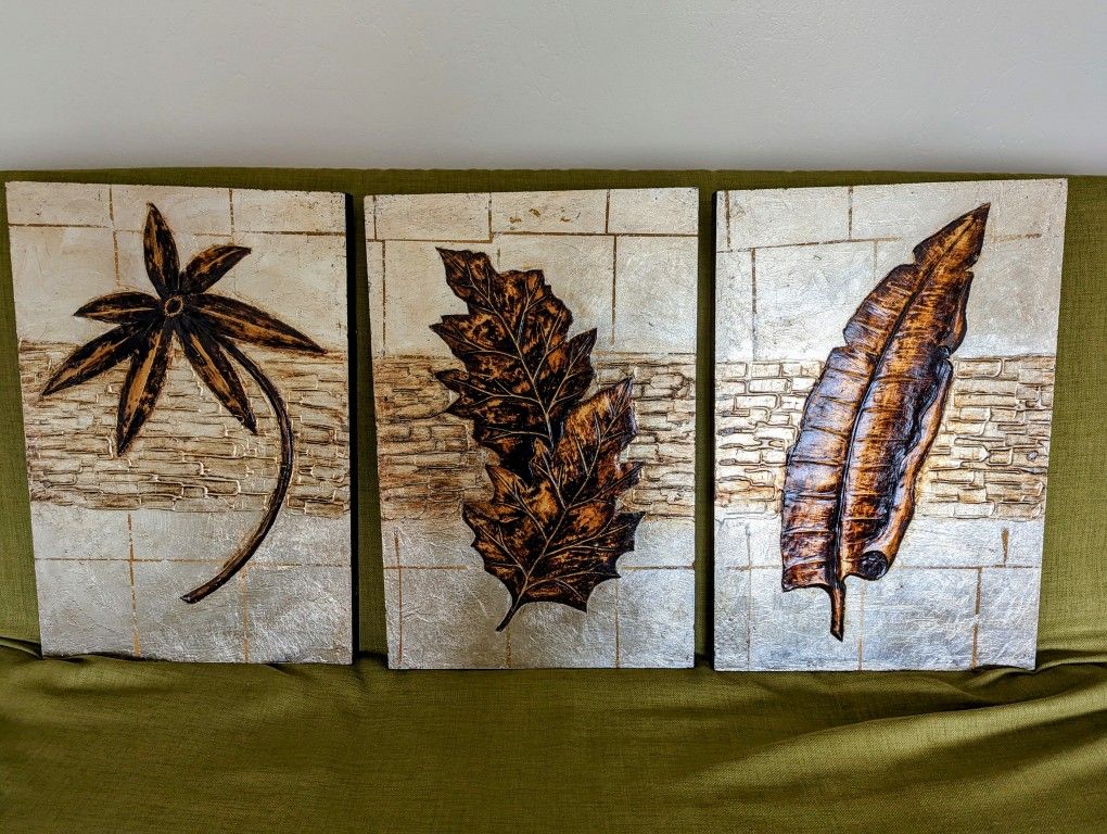 Original BMC Oil Paintings - Gold/Brown