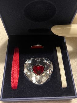 Swarovski doubled heart crystal ornament!