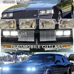 1980 To 1987 Cutlass, Regal, Monte Carlo,  Grand Prix, Grand National G Body Glass LED Headlights