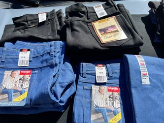 Wrangler jeans, dress pants, wrangler boot jeans lot of 9 pairs you get all 9 pairs with the purchase
