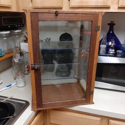 1930's general store display cabinet
