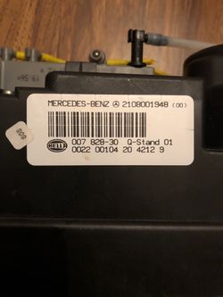 Mercedes Benz Central Door Locking Vacuum Pump