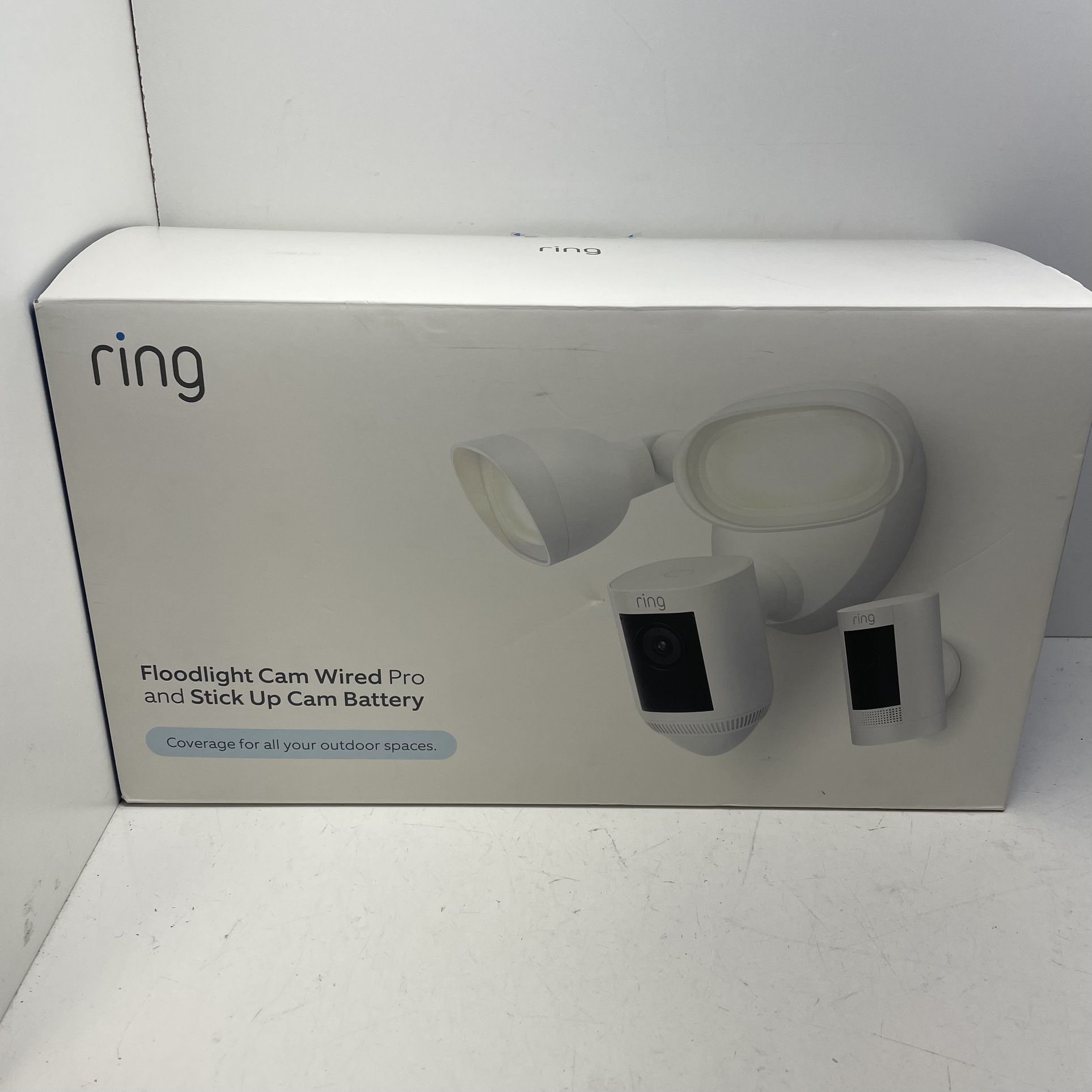 Ring Flood Light Camera Wired Pro & Stick Up Cam Battery 199004