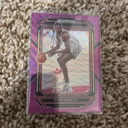 Even Mobley Purple Prizm Card