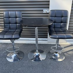 Pub Table And 2 Bar Stools